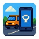 icon_transportation_smartphone_pixel_art icon preview