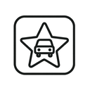 icon_transportation_star_minimal_outline icon preview