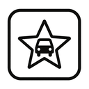 icon_transportation_star_monochrome icon preview