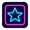 icon_transportation_star_neon icon preview