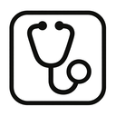 icon_transportation_stethoscope_monochrome icon preview