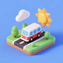 icon_transportation_sun_3d_isometric icon preview
