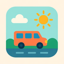 icon_transportation_sun_flat_pastel icon preview