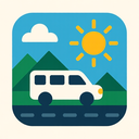 icon_transportation_sun_geometric icon preview