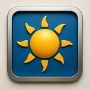 icon_transportation_sun_metallic icon preview