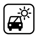 icon_transportation_sun_monochrome icon preview