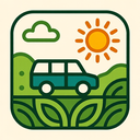 icon_transportation_sun_organic_pattern icon preview