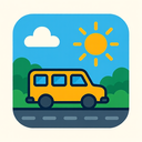 icon_transportation_sun_vector icon preview