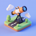 icon_transportation_telescope_3d_isometric icon preview