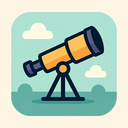 icon_transportation_telescope_flat_pastel icon preview