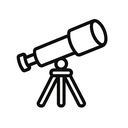 icon_transportation_telescope_line_art icon preview