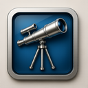 icon_transportation_telescope_metallic icon preview