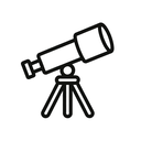 icon_transportation_telescope_minimal_outline icon preview