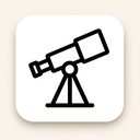 icon_transportation_telescope_minimalist icon preview