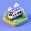 icon_transportation_train_3d_isometric icon preview