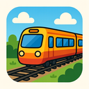 icon_transportation_train_cartoon icon preview