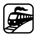 icon_transportation_train_monochrome icon preview