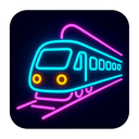 icon_transportation_train_neon icon preview