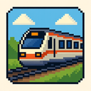 icon_transportation_train_pixel_art icon preview