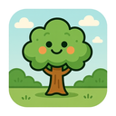 icon_transportation_tree_cartoon icon preview
