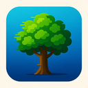 icon_transportation_tree_digital_glitch icon preview