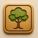 icon_transportation_tree_embossed icon preview