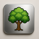 icon_transportation_tree_metallic icon preview