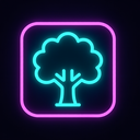 icon_transportation_tree_neon icon preview
