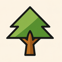 icon_transportation_tree_sharp_edges icon preview