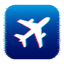 icon_travel_airplane_digital_glitch icon preview