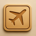 icon_travel_airplane_embossed icon preview