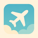 icon_travel_airplane_flat_pastel icon preview