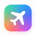 icon_travel_airplane_gradient icon preview