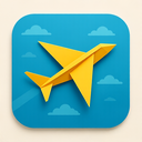 icon_travel_airplane_origami icon preview