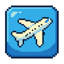 icon_travel_airplane_pixel_art icon preview
