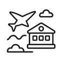 icon_travel_bank_minimal_outline icon preview
