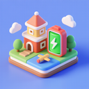 icon_travel_battery_3d_isometric icon preview
