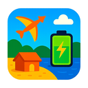 icon_travel_battery_vibrant_colors icon preview