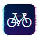 icon_travel_bicycle_digital_glitch icon preview