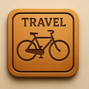 icon_travel_bicycle_embossed icon preview