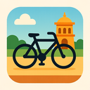 icon_travel_bicycle_iconic icon preview