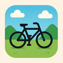 icon_travel_bicycle_origami icon preview