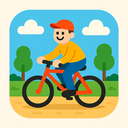 icon_travel_bicycle_playful icon preview