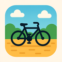 icon_travel_bicycle_vector icon preview