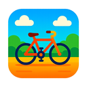 icon_travel_bicycle_vibrant_colors icon preview