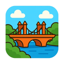 icon_travel_bridge_cartoon icon preview