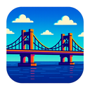 icon_travel_bridge_digital_glitch icon preview