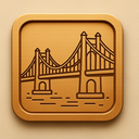 icon_travel_bridge_embossed icon preview