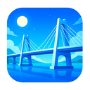 icon_travel_bridge_futuristic icon preview