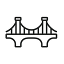 icon_travel_bridge_minimal_outline icon preview